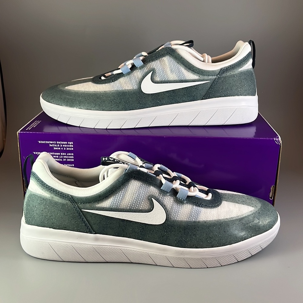 Nike SB Nyjah Free 2 Premium 'Ash Green' - Picture 3 of 9